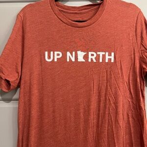 Burn orange Minnesota 'Up North' Graphic T-Shirt